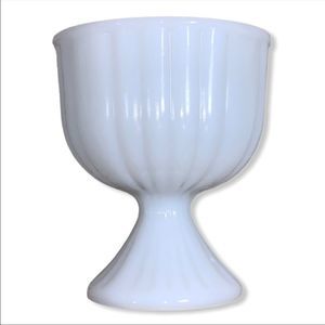 VINTAGE Milk Glass Pedestal Bowl